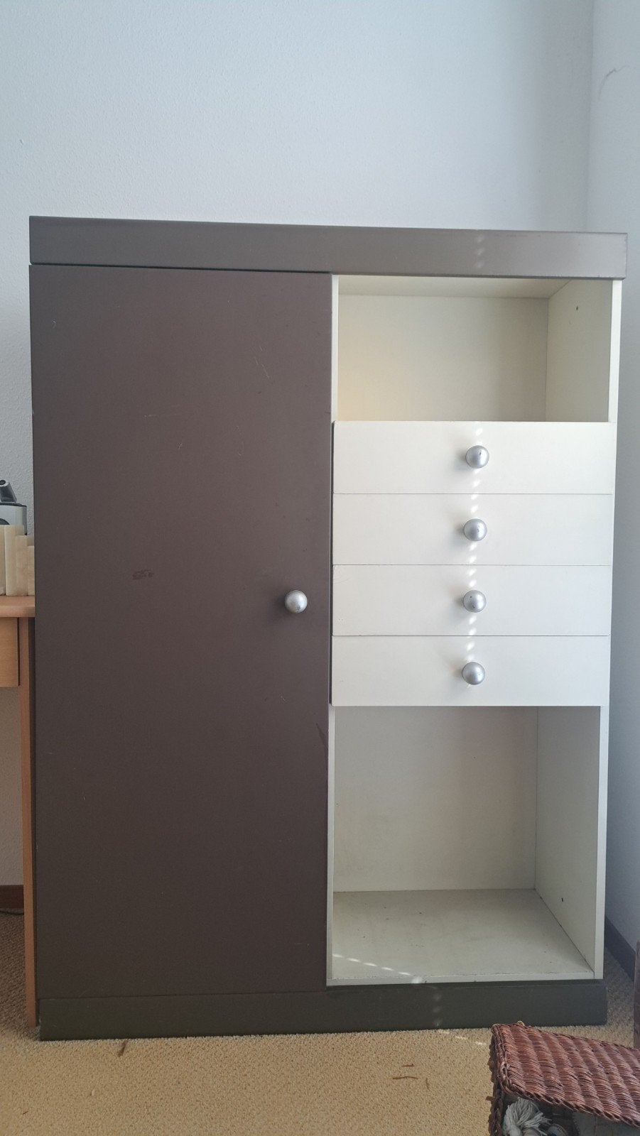 Vintage Kast met Lades en Deur, Huis en Inrichting, Ophalen, Gebruikt