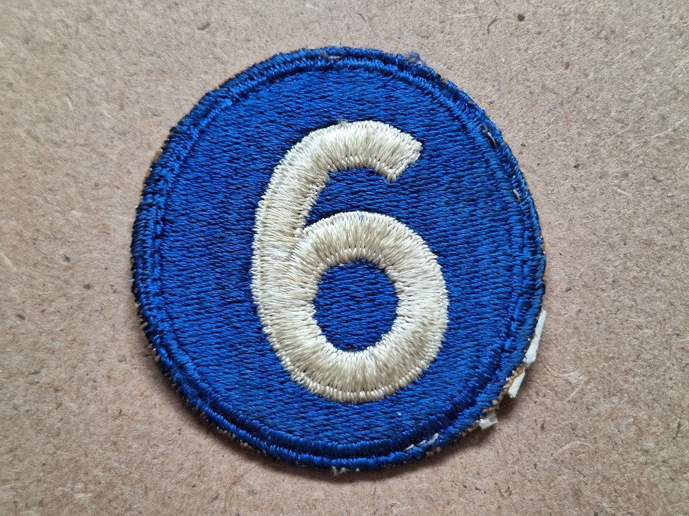 WWII US 6th Corps patch, Verzenden, Amerika, Embleem of Badge