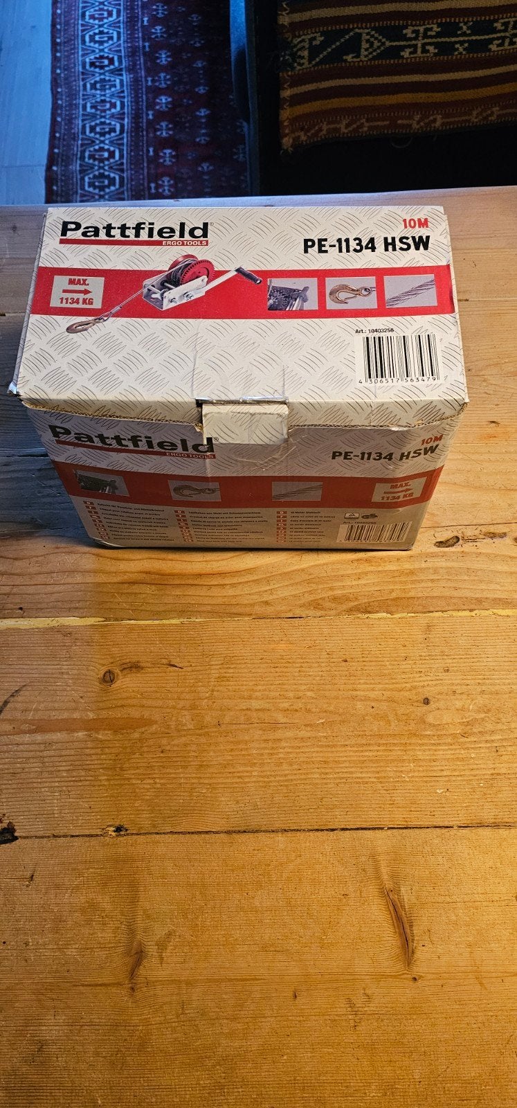 Pattfield PE-1134 HSW Handlier - 1134 kg. Één  keer gebruikt, Ophalen of Verzenden, Nieuw, Handmatig