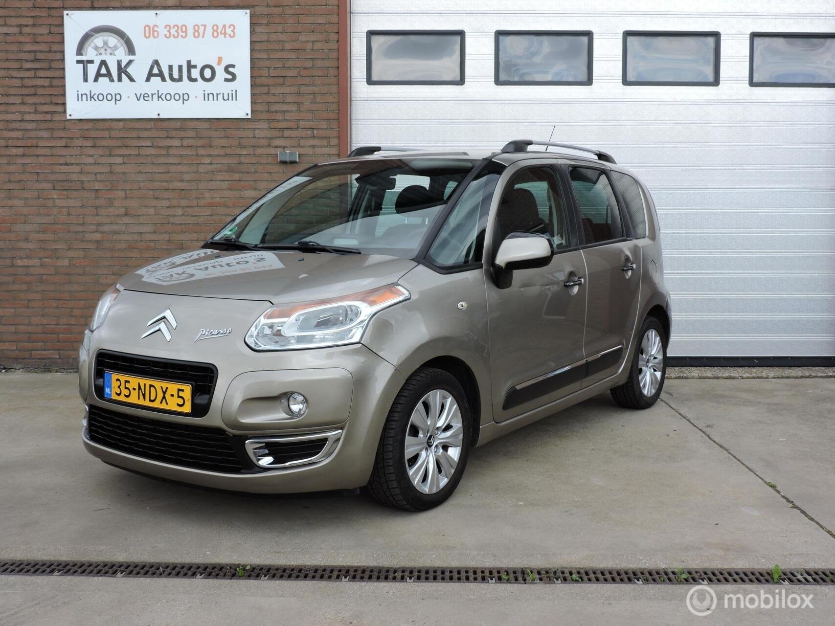 Citroen C3 Picasso 1.4 VTi Exclusive/AIRCO/boekjes/NAP, Voorwielaandrijving, Gebruikt, Beige, Origineel Nederlands