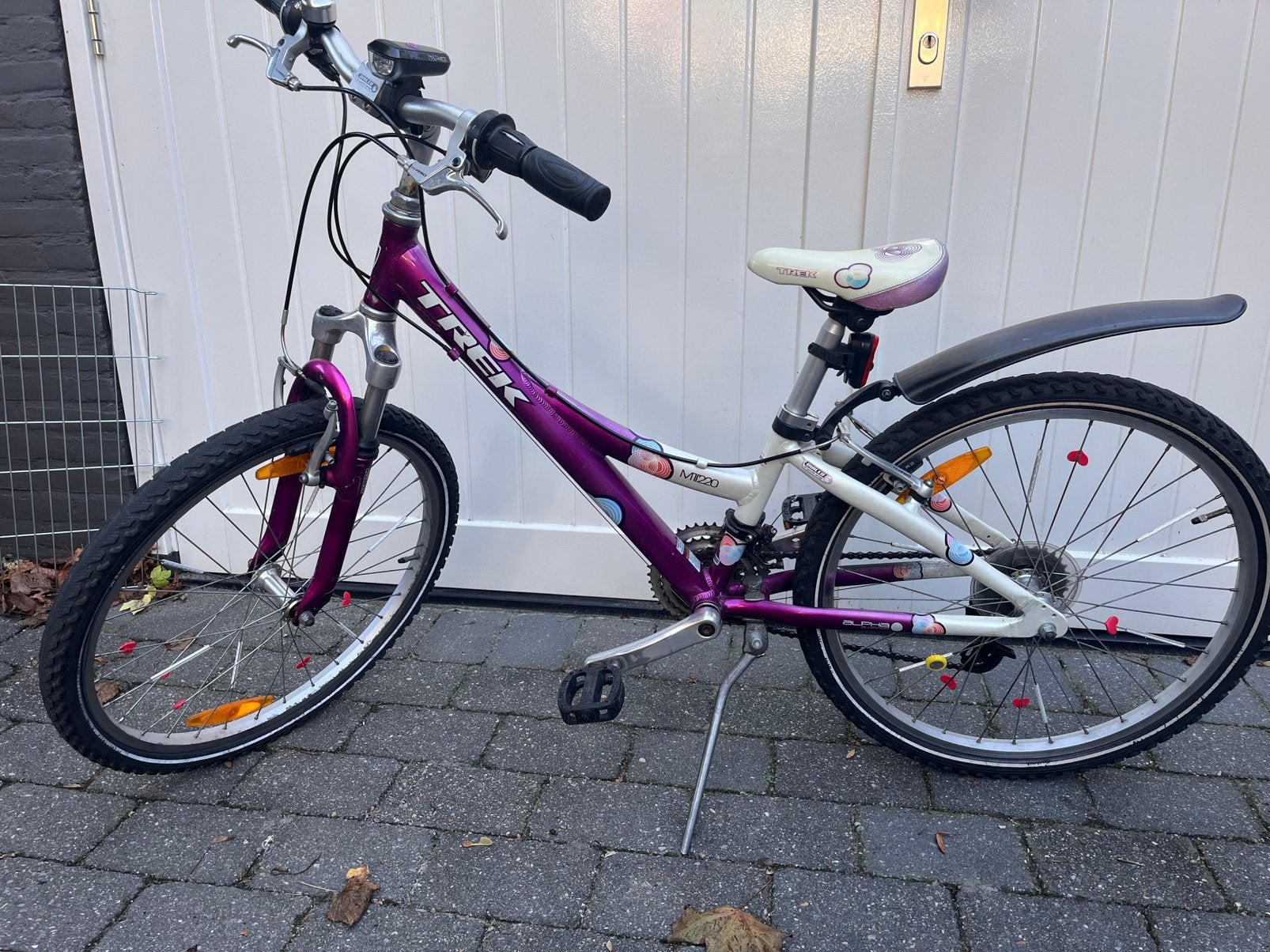 Stoere Trek MT 220 Meisjesfiets / Mountainbike – 24 inch, Fietsen en Brommers, Ophalen, Velgrem, Versnellingen, Gebruikt