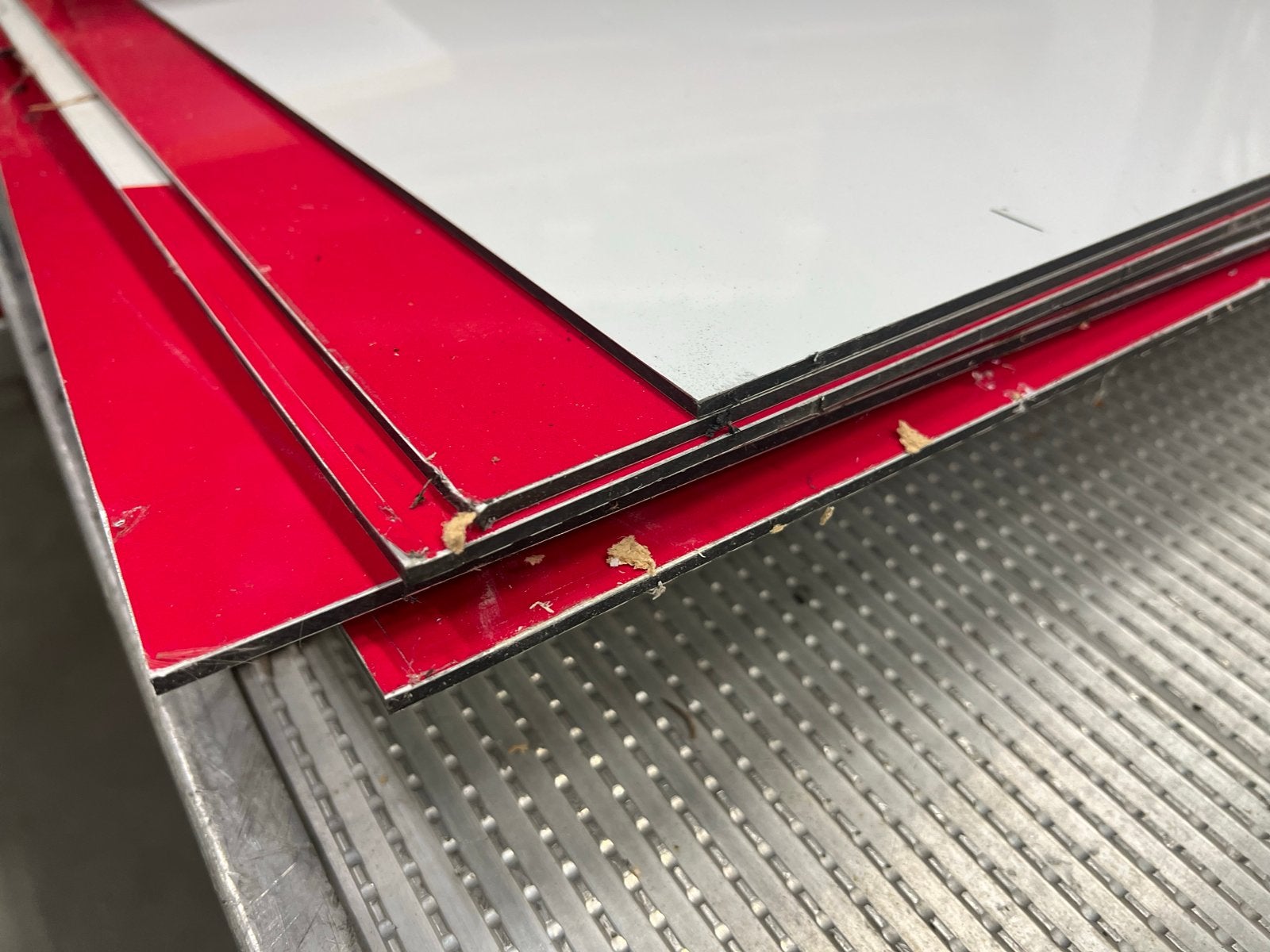 Grote gebruikte Trespa platen (ca. 1.25x4-5m, 4-5mm dik), Ophalen of Verzenden, Gebruikt, HPL, Minder dan 20 mm