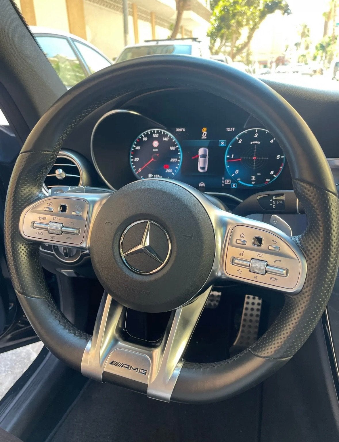 Mercedes AMG Logo Stuur W205 W213 A B C E W177 W247 Cla Glc, Auto diversen, Tuning en Styling, Ophalen of Verzenden