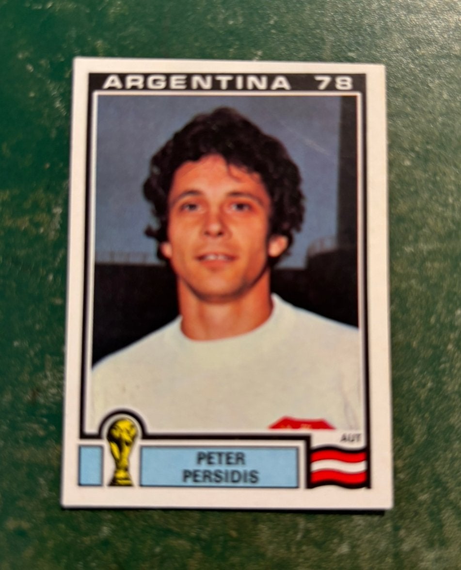 Panini plaatje Peter Persidis Oostenrijk WK 78, Verzamelen, Ophalen of Verzenden