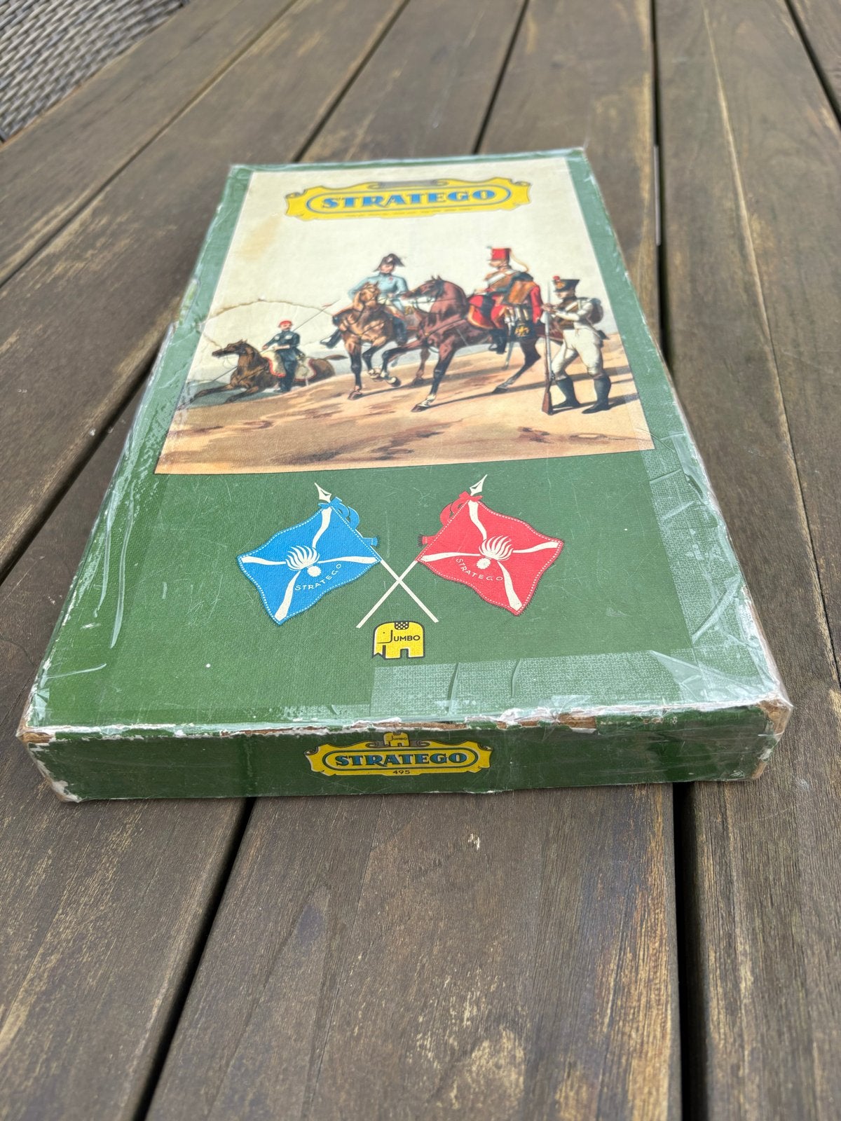 Vintage Stratego Jumbo 495 compleet bordspel, Hobby en Vrije tijd, Een of twee spelers, Ophalen of Verzenden, Gebruikt