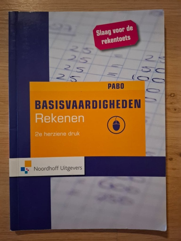 PABO boek basisvaardigheden rekenen, Ophalen, Beta, Zo goed als nieuw, HBO