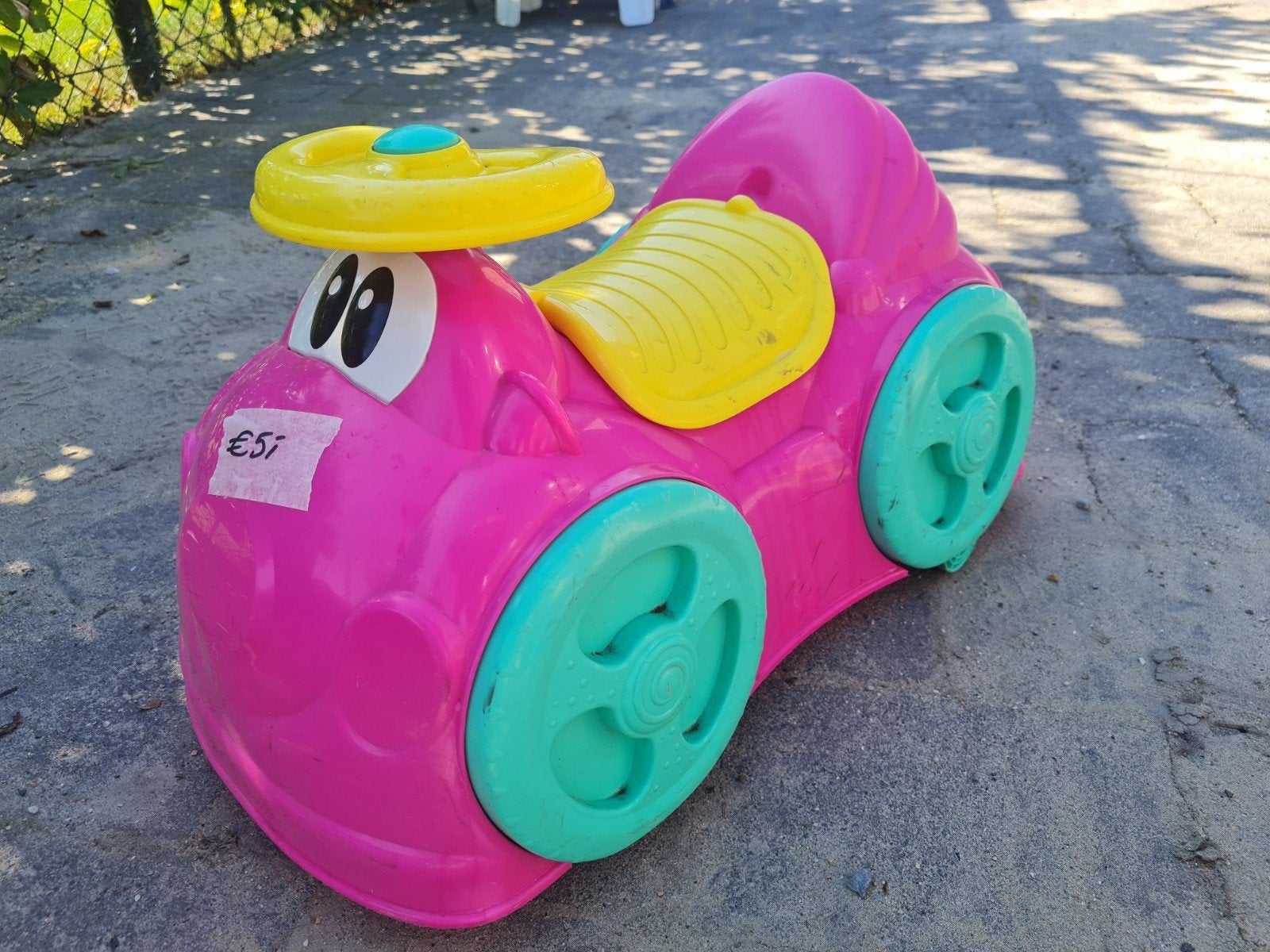 Roze loopauto voor kinderen, Ophalen, Gebruikt