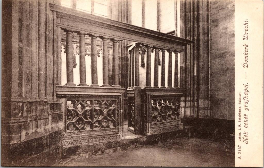 Utrecht - Hek eener grafkapel Domkerk, Verzenden, Voor 1920, Ongelopen, Utrecht
