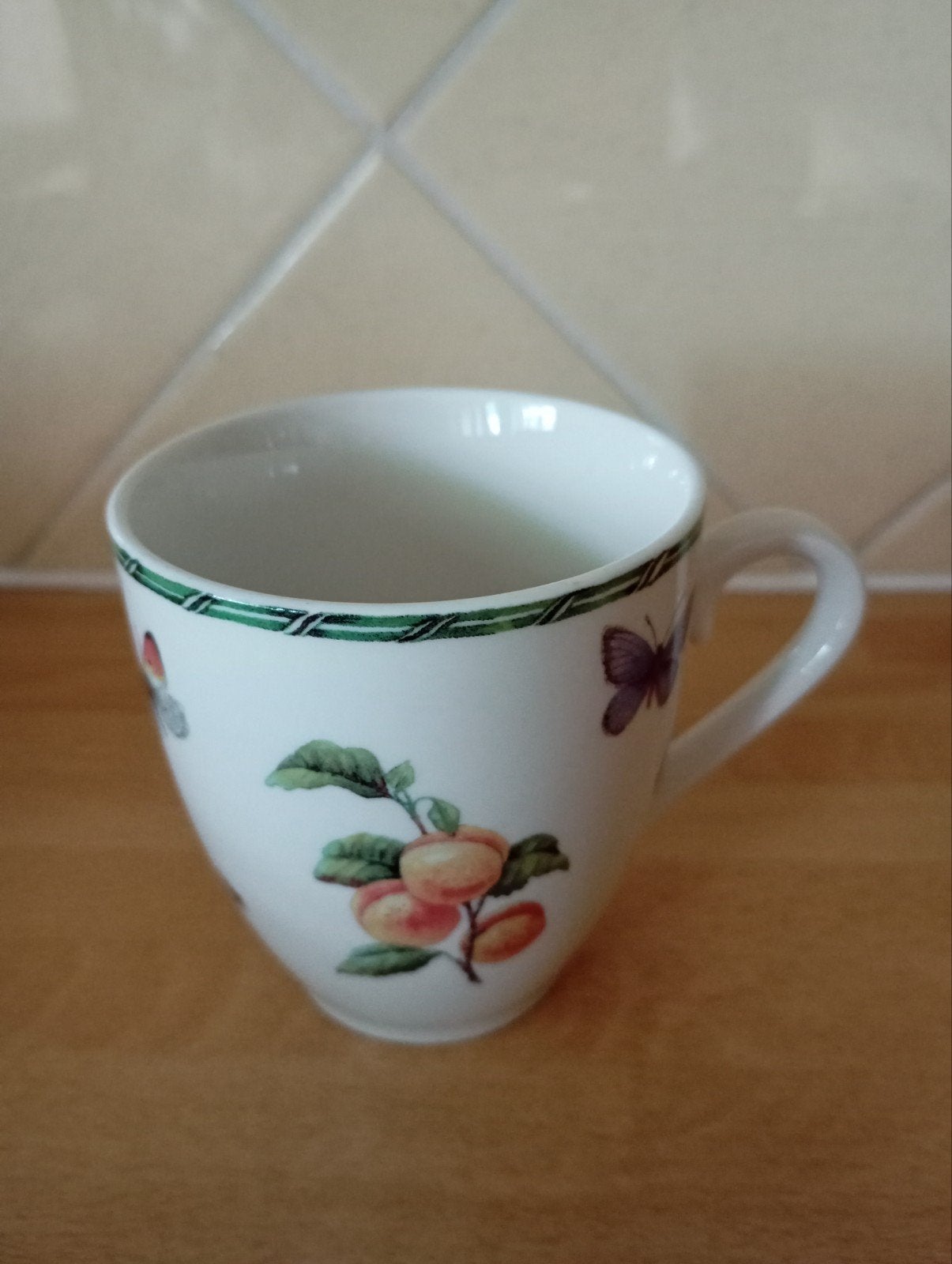 Janneke Brinkman Fruit en Flowers mokje, Huis en Inrichting, Keuken | Servies, Ophalen of Verzenden, Zo goed als nieuw, Overige stijlen