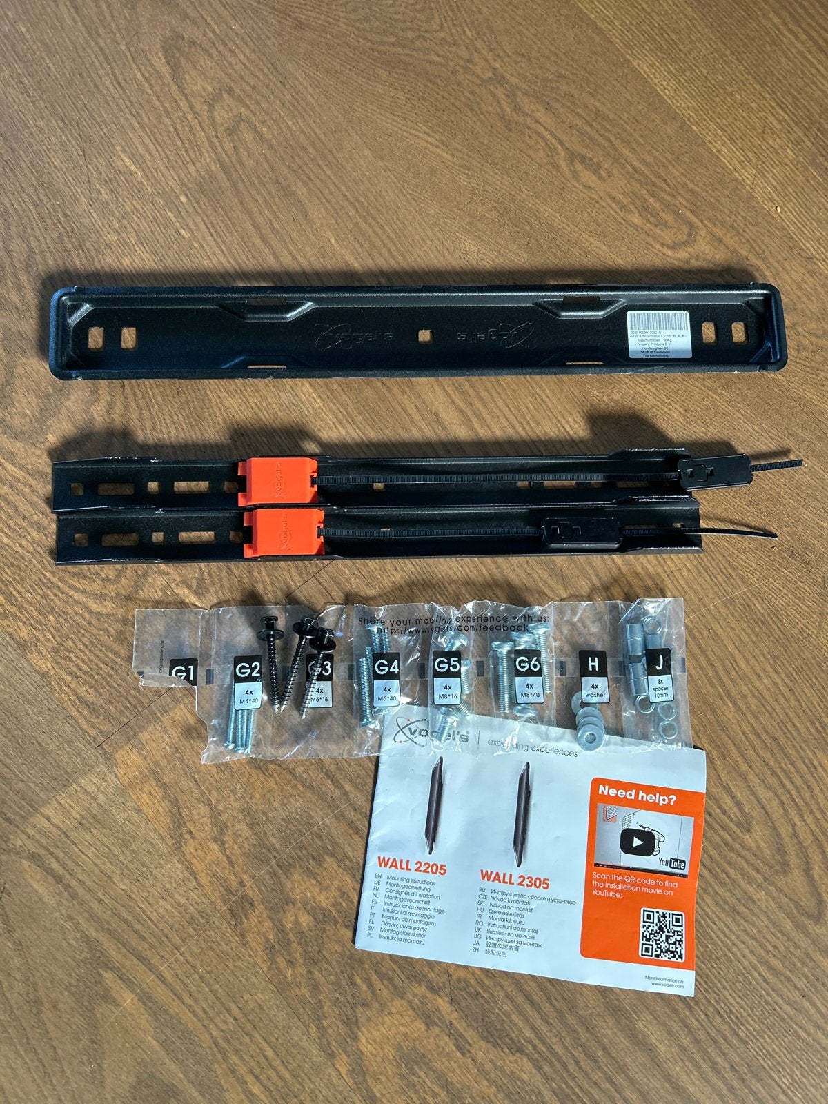 Vogels WALL 2205 TV Muurbeugel Bevestigingsset, Minder dan 50 cm, Nieuw, Ophalen of Verzenden, Minder dan 25 cm