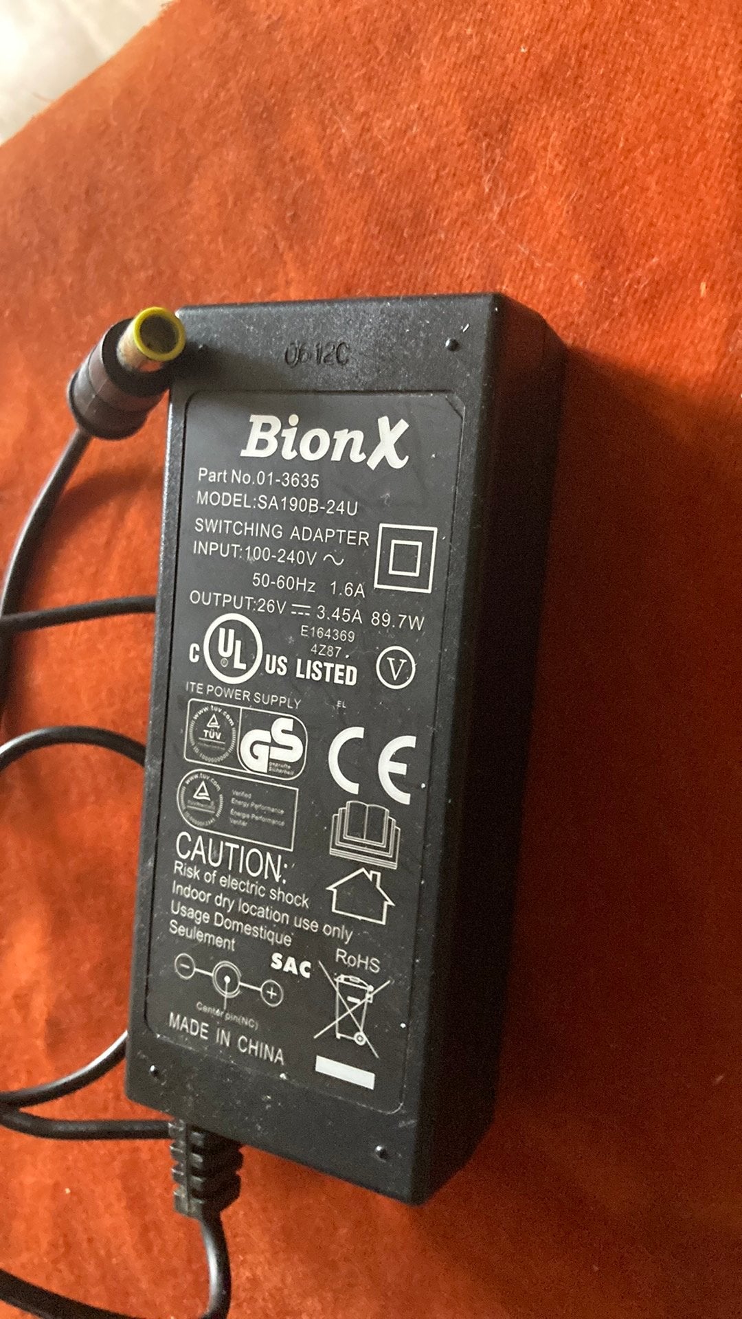 2 x originele Bionx accu lader, Ophalen of Verzenden, Gebruikt