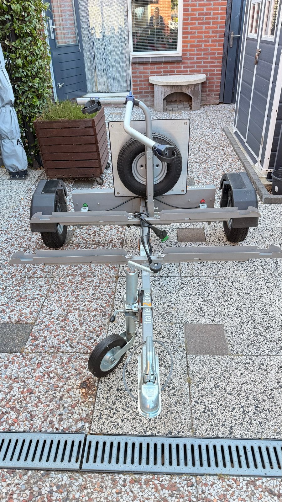 Fietsenaanhanger voor 2 elektrische fietsen, Ophalen, Gebruikt