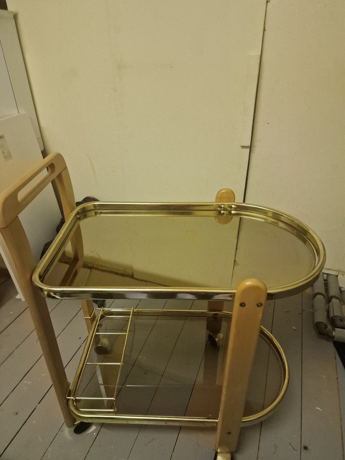 mooie theewagen, Gebruikt, 55 tot 75 cm, Overige vormen, Hout