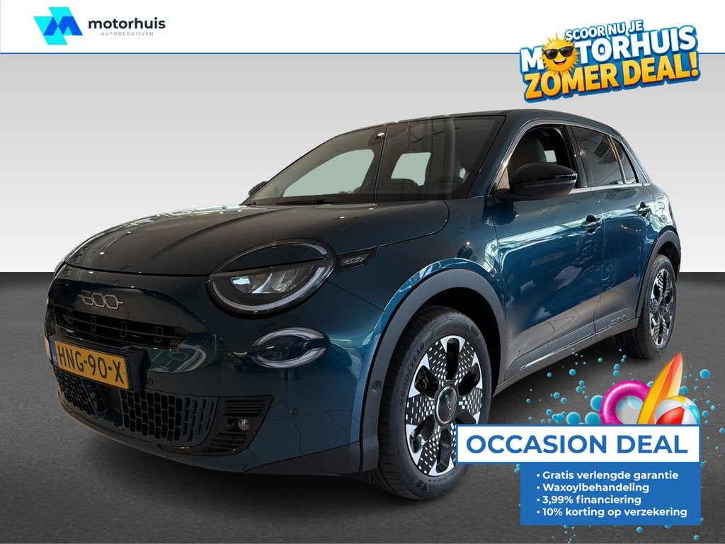 Fiat 600 1.2 Hybrid La Prima, Auto's, Fiat, Gebruikt, Euro 6, 1199 cc, Blauw