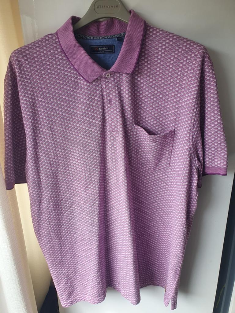 Mooie Bartlett heren polo - XXXL - Zo goed als nieuw, Kleding | Heren, Polo's, Bartlett, Paars, Overige maten, Ophalen of Verzenden