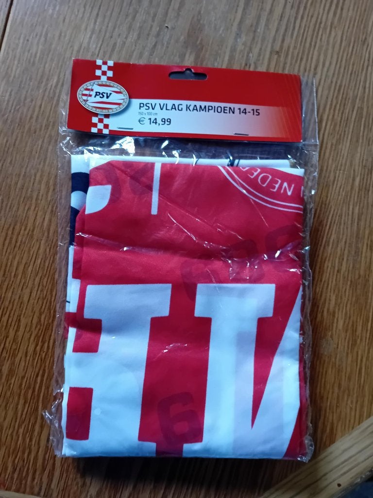 PSV vlag Kampioen 2014-2015  150x100cm, Ophalen of Verzenden, Nieuw, PSV