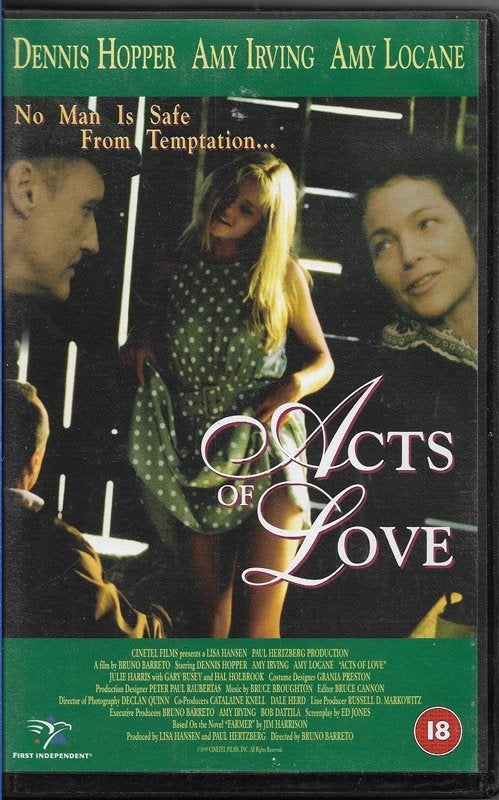 VHS Acts of Love / Carried Away UK NIEUW - Dennis Hopper, Engels, Vanaf 16 jaar, Verzenden, Drama