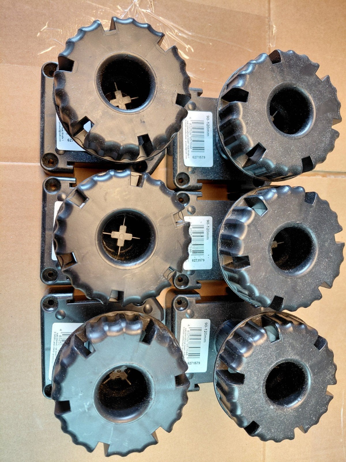 6 stuks stelpoten onderkasten keuken, Ophalen of Verzenden