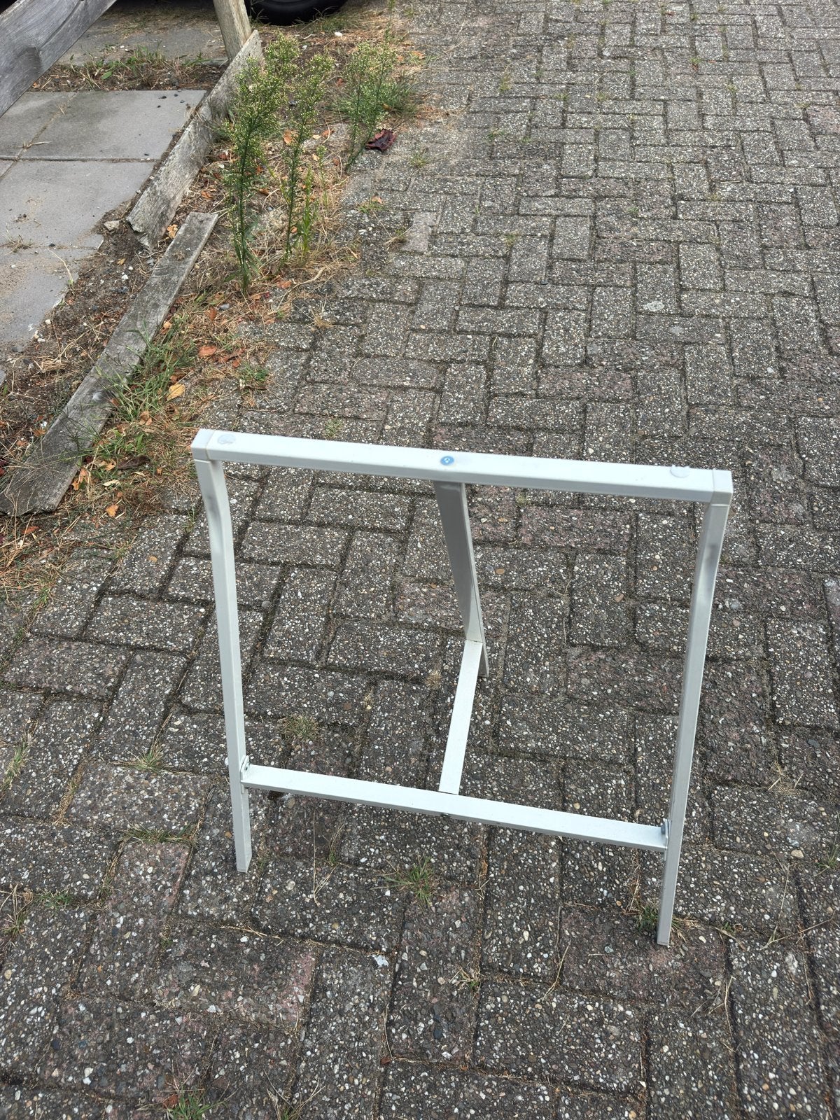 IKEA Alex ladeblok en Adils tafelpoten (wit), Ophalen, Gebruikt, Met lades, Spaanplaat of MDF