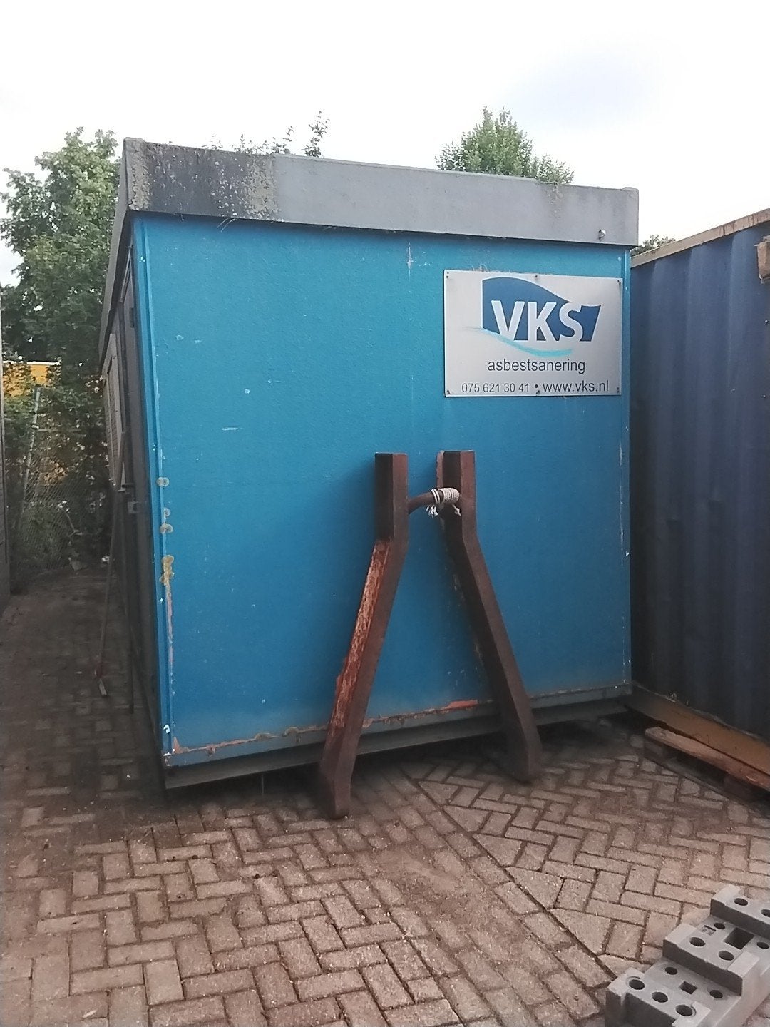 Robuuste bouwkeet / kantoorunit met opslagruimte, Ophalen of Verzenden