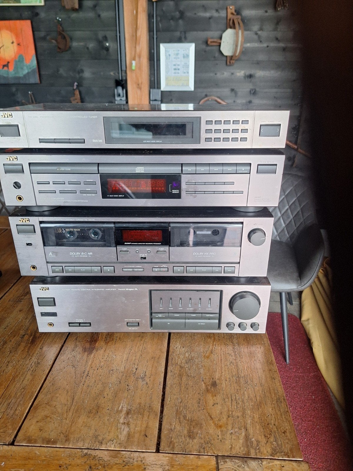 Jvc set met wharfedale boxen., Audio, Tv en Foto, Stereo-sets, Ophalen, JVC