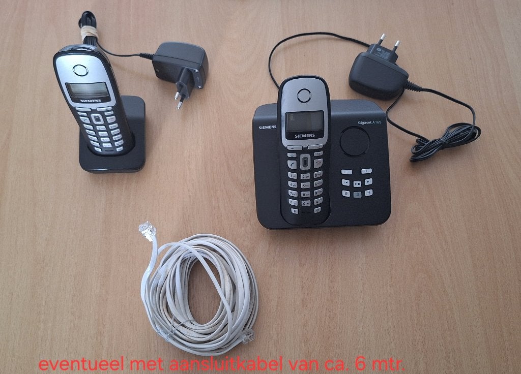 Huistelefoon Siemens Gigaset A165, Telecommunicatie, Vaste telefoons | Handsets en Draadloos, Ophalen, Zo goed als nieuw, 2 handsets