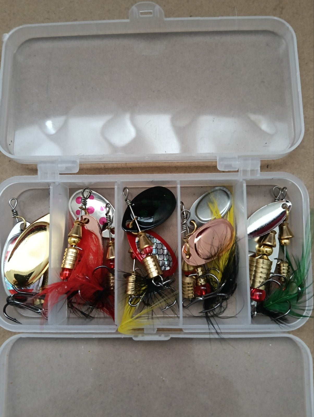 10 aantrekkelijke spinners voor Roofvissen 5gram per spinner, Verzenden, Nieuw, Haak