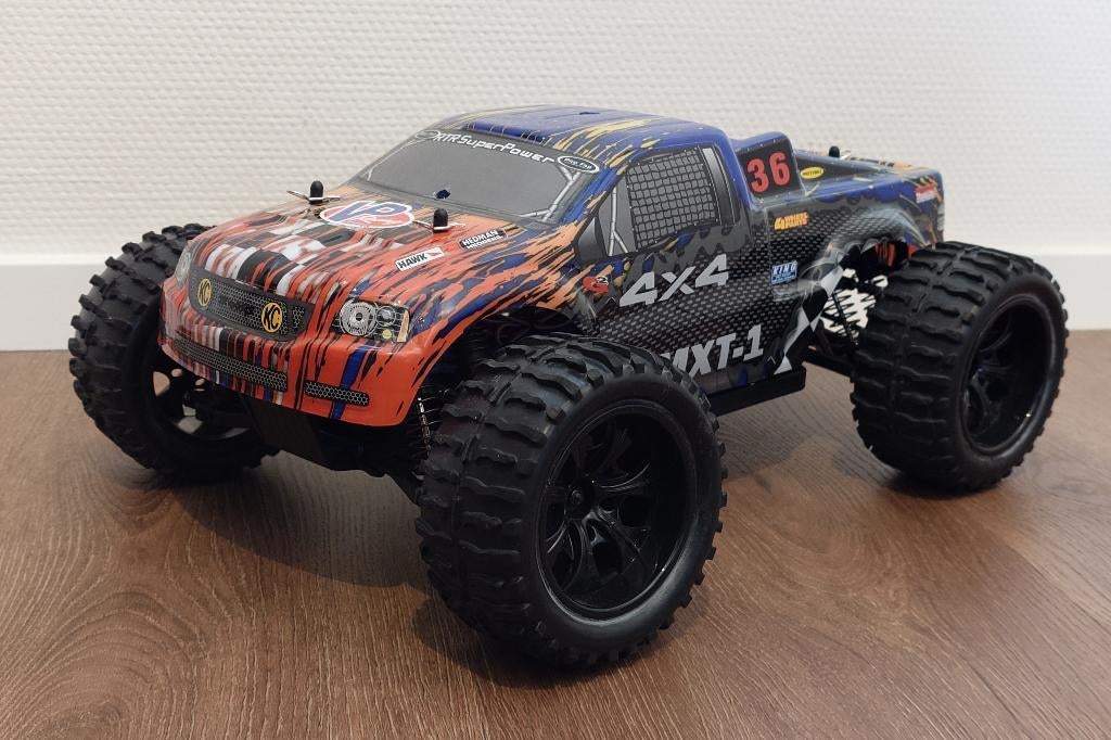 Himoto EMTX-1 monstertruck, Hobby en Vrije tijd, Modelbouw | Radiografisch | Auto's, Elektro, Auto offroad, Ophalen of Verzenden