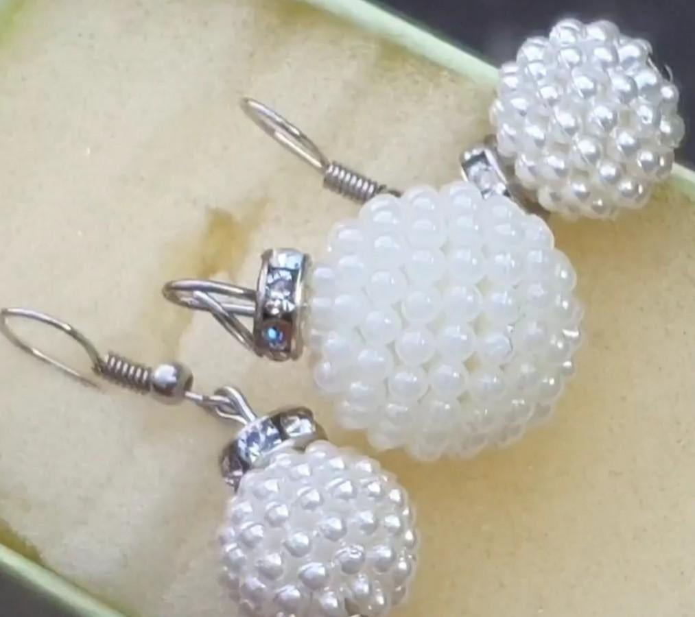 Mooi oude oorbellen met hanger., Ophalen of Verzenden, Nieuw, Zilver, Overige materialen