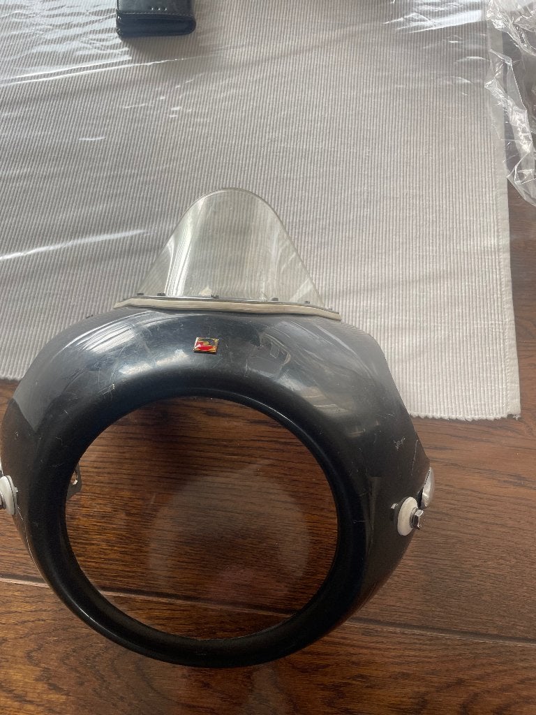 Zwart stuur - / koplamp kuip met ruit, Ophalen of Verzenden, Nieuw, Koplamp, Overige merken