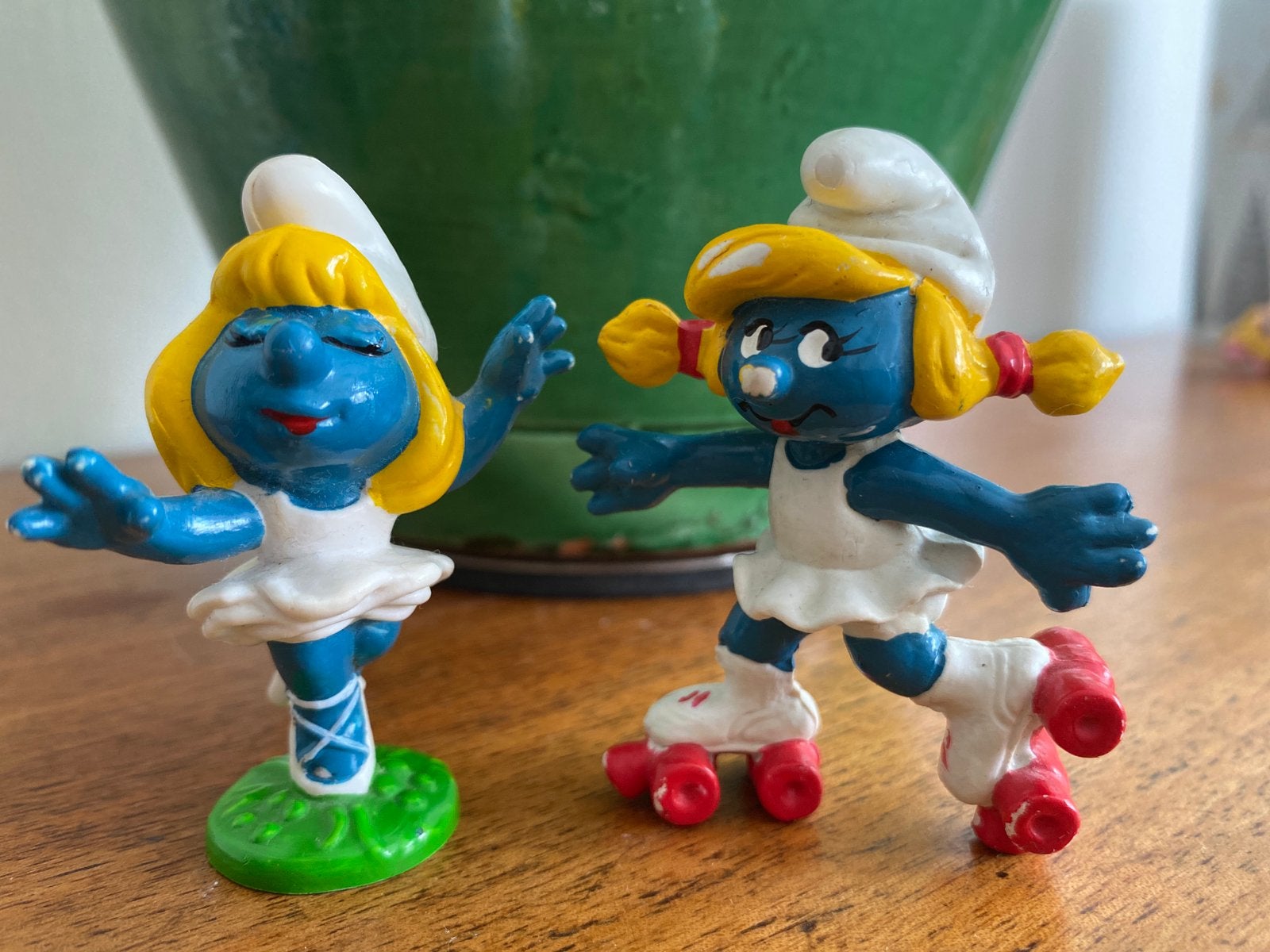 Smurfin ballerina rolschaatsen smurfen, Verzamelen, Ophalen of Verzenden, Gebruikt, Smurfin, Poppetje, Figuurtje of Knuffel