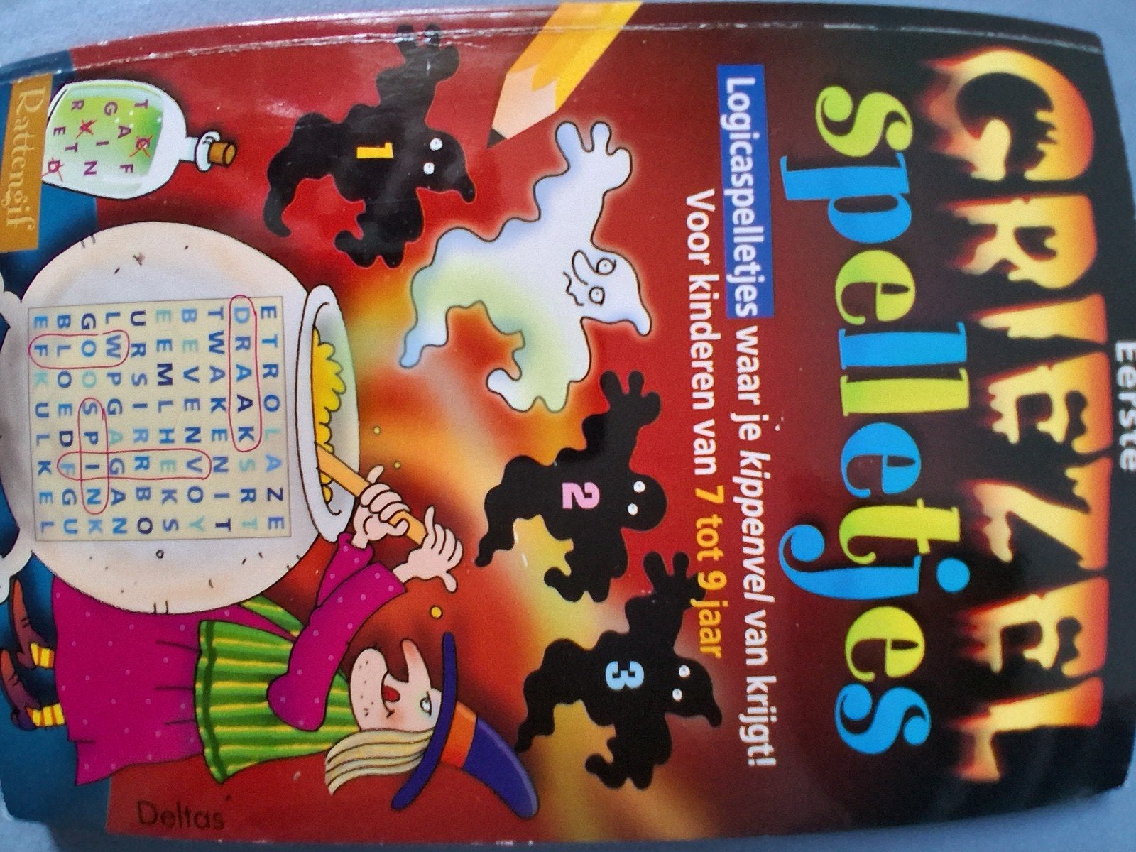 Griezel Spelletjesblok - Logicaspelletjes voor 7-9 jaar, Ophalen of Verzenden, Minder dan 500 stukjes, Nieuw, Puzzelboek
