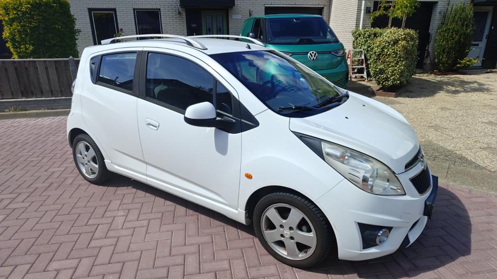 Chevrolet Spark 1.2 2010 Wit, Auto's, Chevrolet, Voorwielaandrijving, Stof, 4 cilinders, Wit