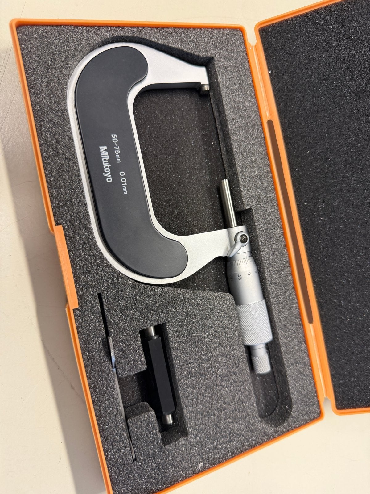 Mitutoyo Micrometer 50-75mm - Nauwkeurig Meetinstrument, Ophalen of Verzenden, Zo goed als nieuw