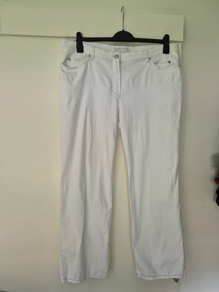 Leuke broek gerry weber maat 46 48, Wit, Maat 46/48 (XL) of groter, Ophalen of Verzenden, Zo goed als nieuw