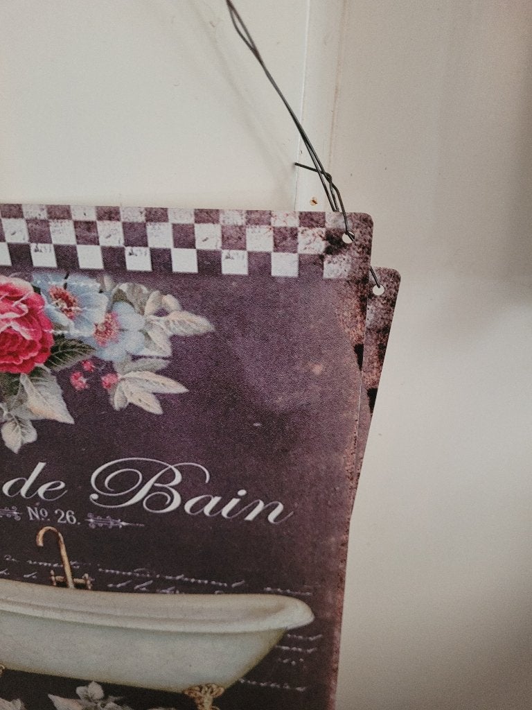 Metalen bord voor badkamer, Antiek en Kunst, Ophalen of Verzenden