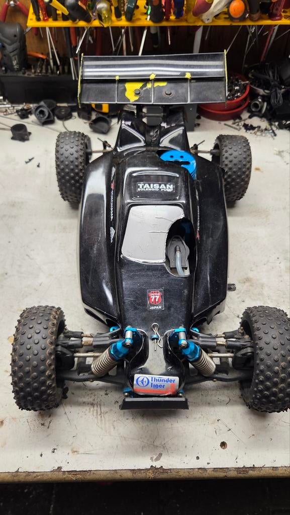 Te koop leuke thunder tiger, Ophalen of Verzenden, Gebruikt, Nitro, Auto offroad