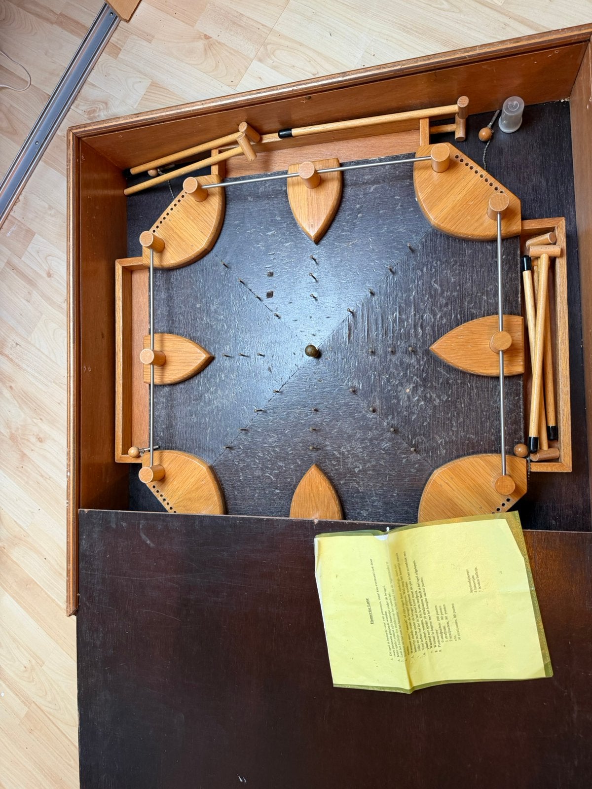 Origineel oud hollands spel Hamertjes spel, Hobby en Vrije tijd, Gezelschapsspellen | Bordspellen, Drie of vier spelers, Ophalen
