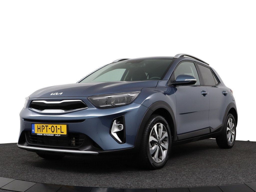 Kia Stonic 1.0 T-GDi MHEV DynamicPlusLine - Camera - Stoel/s, Auto's, Kia, Voorwielaandrijving, 12 maanden, Blauw, Automatische klimaatregeling