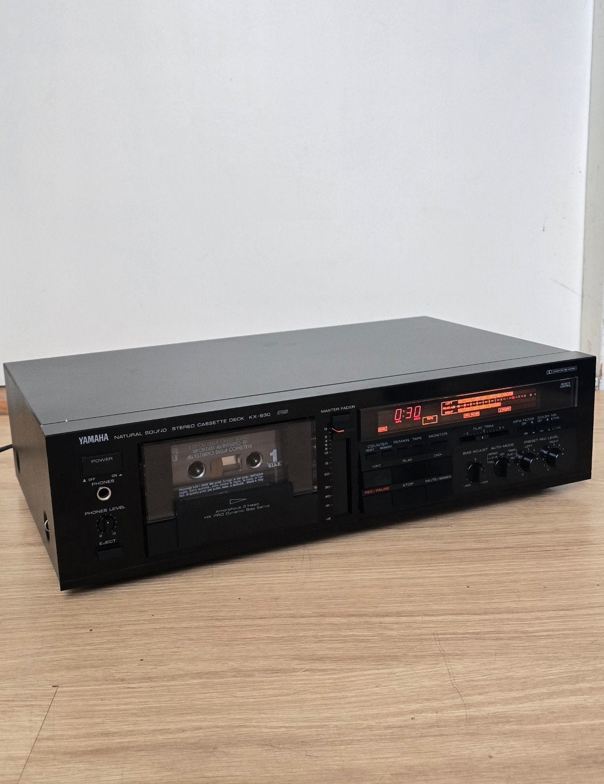 Yamaha KX-630 Stereo Cassettedeck - Uitstekende Staat, Ophalen of Verzenden, Enkel, Tiptoetsen
