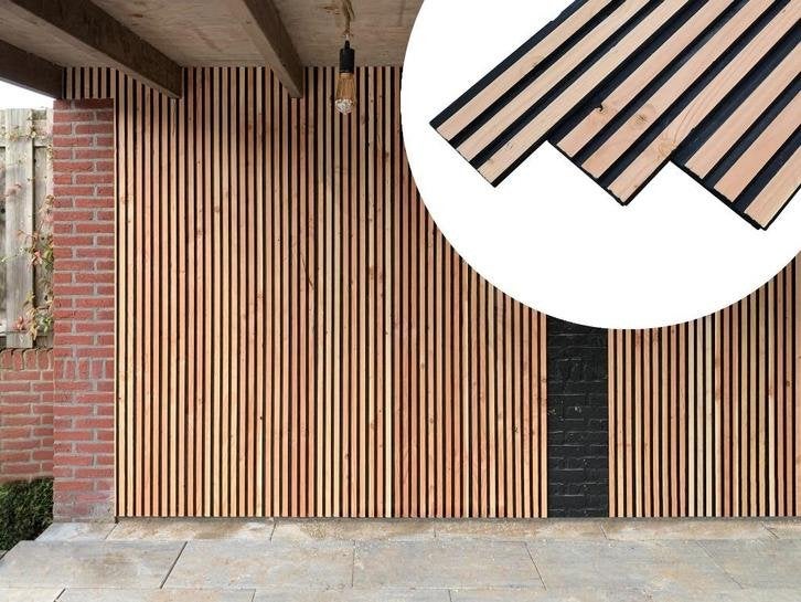 Rabatdelen Rhombus | Douglas | Gevelbekleding | Akupanel, Ophalen of Verzenden, Nieuw, 250 cm of meer, Planken
