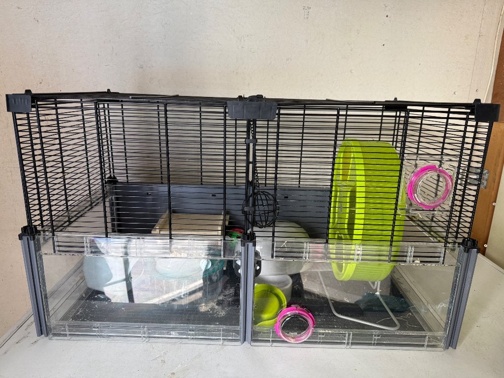 Hamster kooi, Dieren en Toebehoren, Kooi, Minder dan 75 cm, Zo goed als nieuw, Hamster