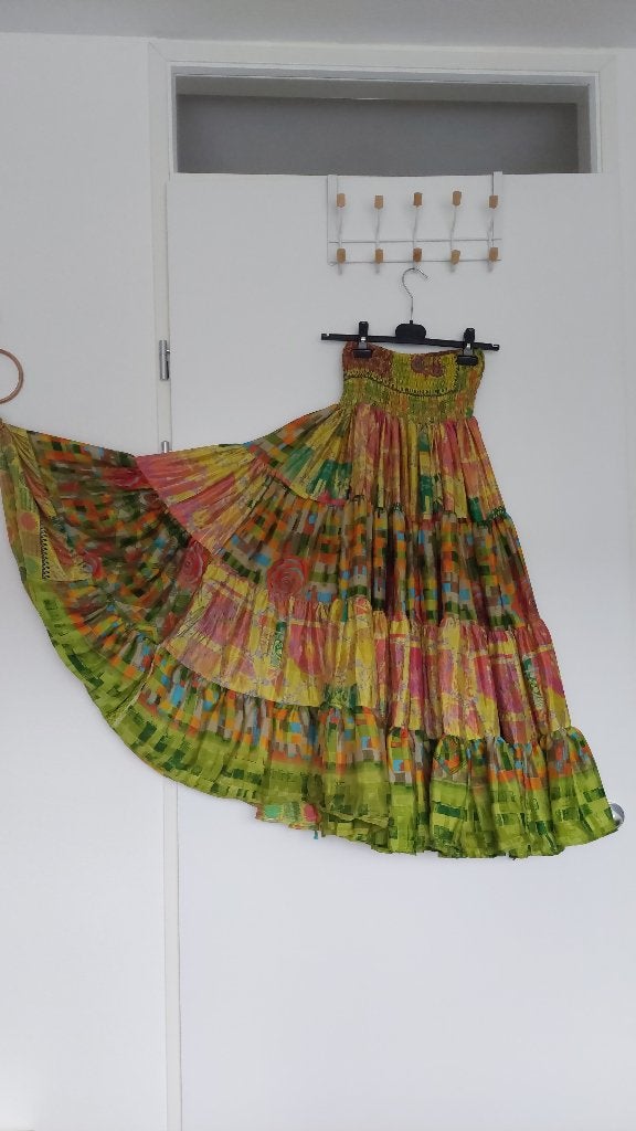 prachtige zijden bohemian rok Two Sisters, Kleding | Dames, Maat 38/40 (M), Meerkleurig, Nieuw, Ophalen of Verzenden