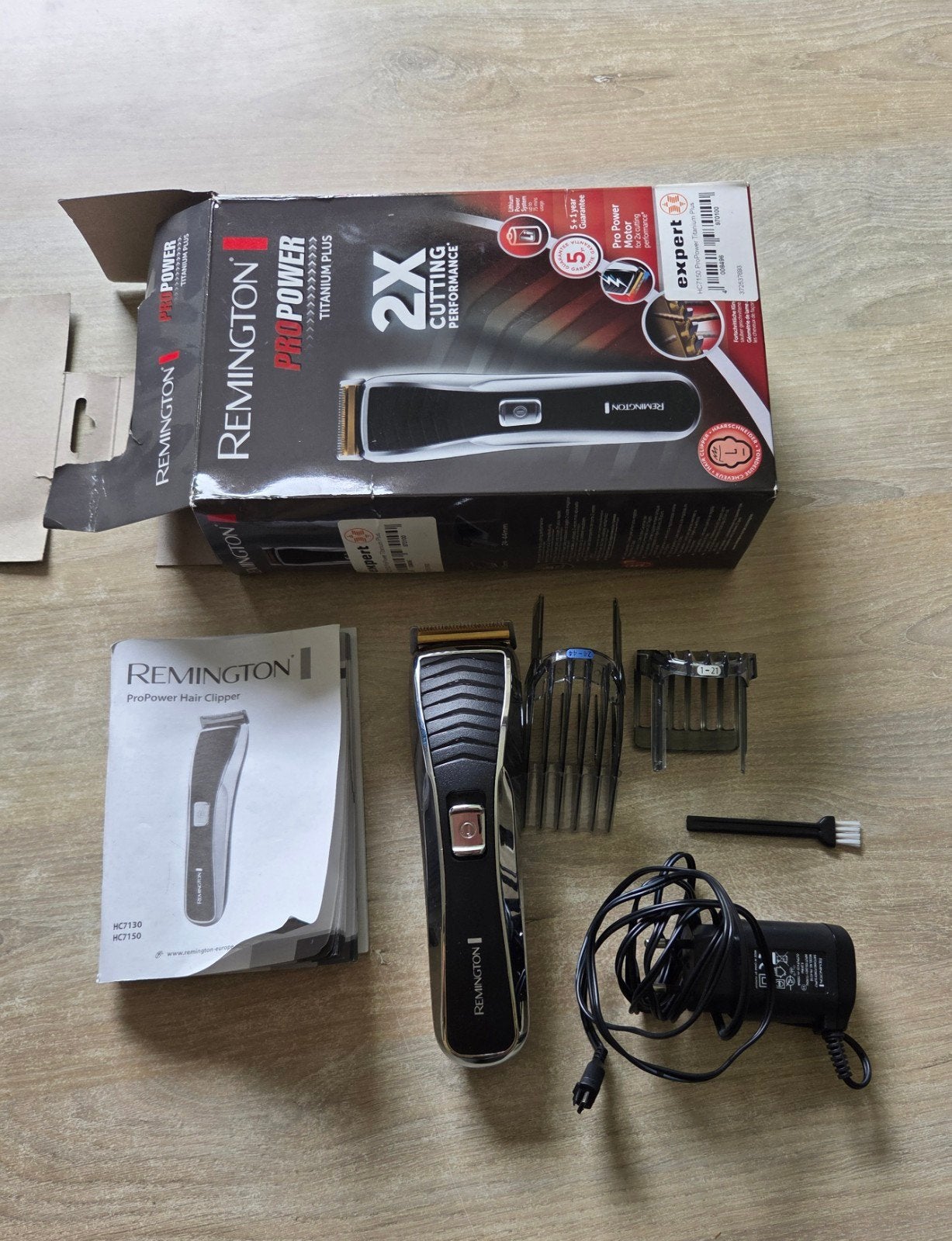 Remington ProPower Titanium Plus Tondeuse HC7130/HC7150, Ophalen of Verzenden, Gebruikt, Haarverzorging