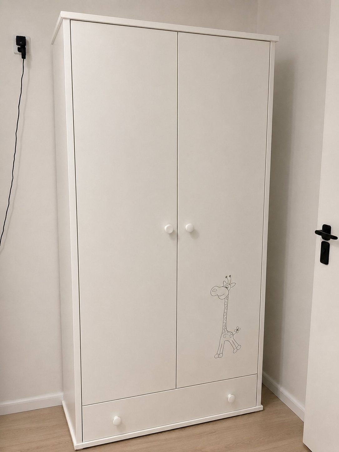 Witte kleiding kast, Huis en Inrichting, Kasten | Kledingkasten, Ophalen, 50 tot 100 cm, Zo goed als nieuw, 150 tot 200 cm