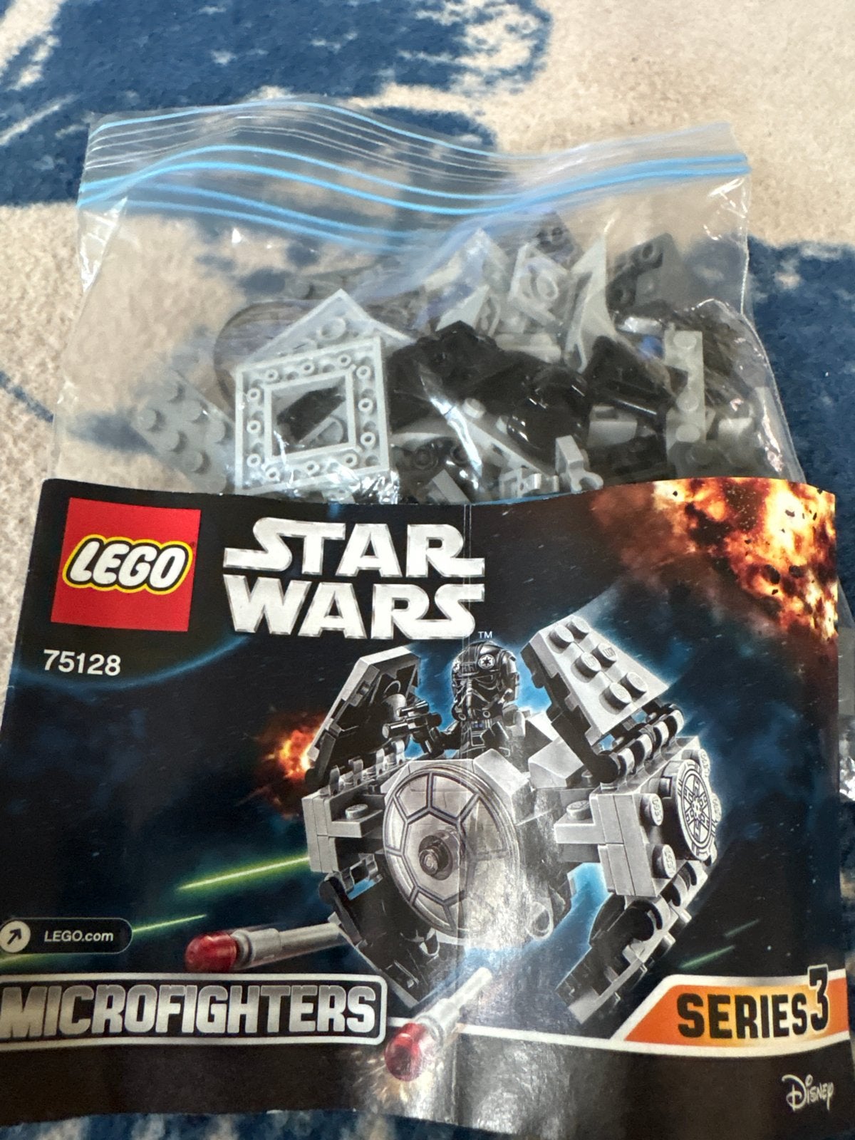 LEGO Star Wars 75128 TIE Advanced Prototype Microfighter, Star Wars, Lego, Ophalen of Verzenden, Zo goed als nieuw