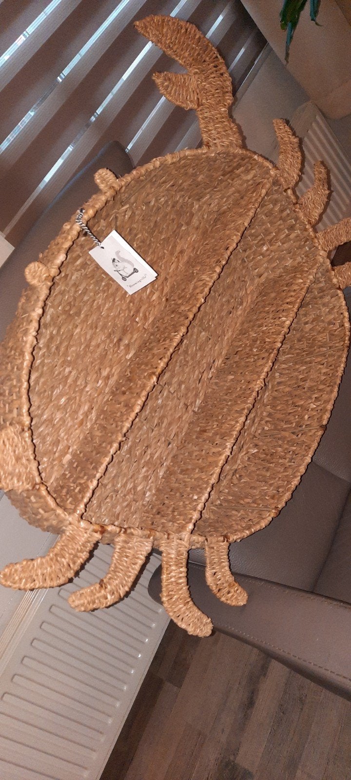 Decoratieve Krab van Natuurlijk Materiaal - 77x57x16 cm, Ophalen, Zo goed als nieuw