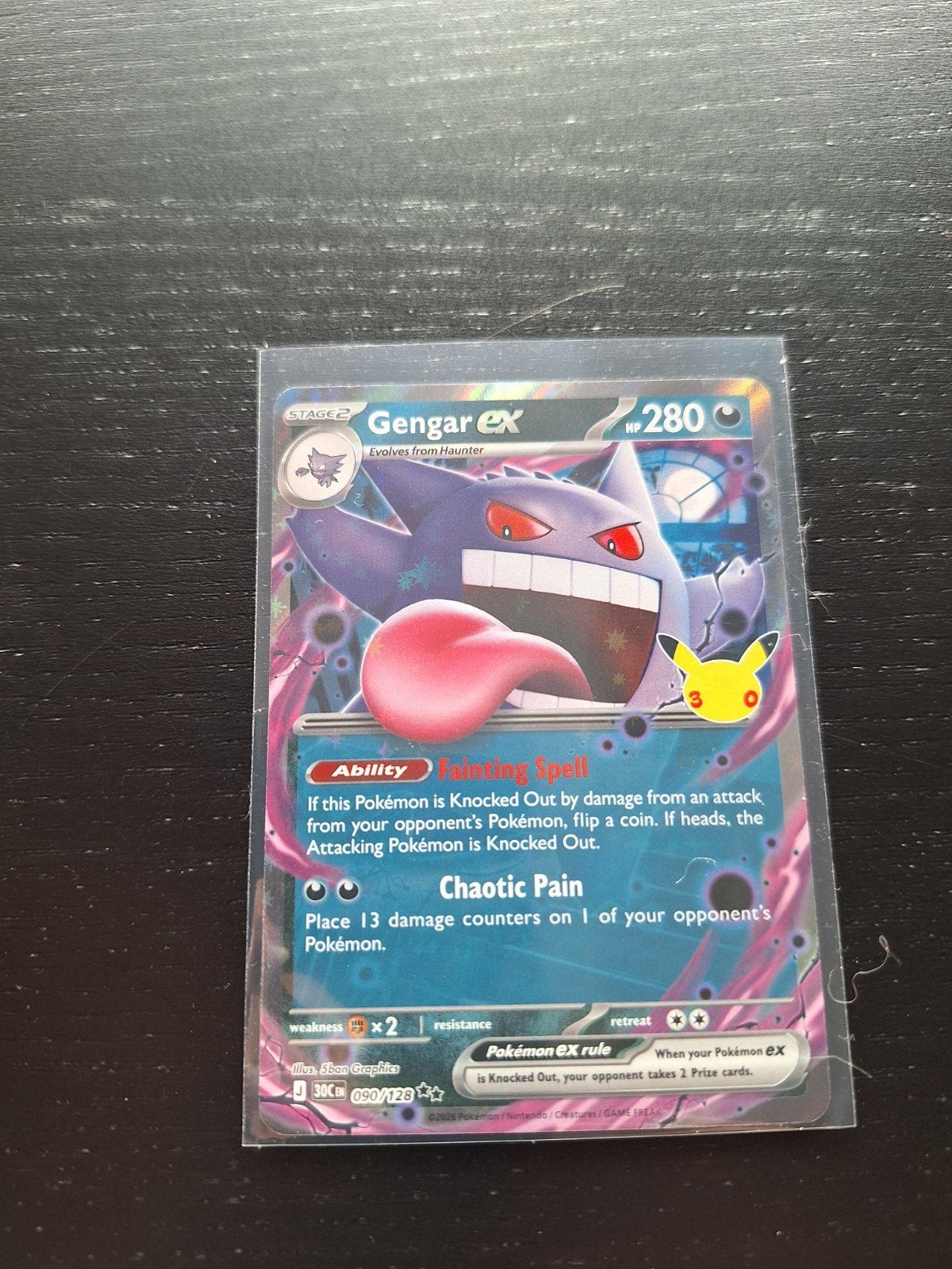 Gengar EX 090/128, Ophalen of Verzenden, Nieuw, Losse kaart, Foil