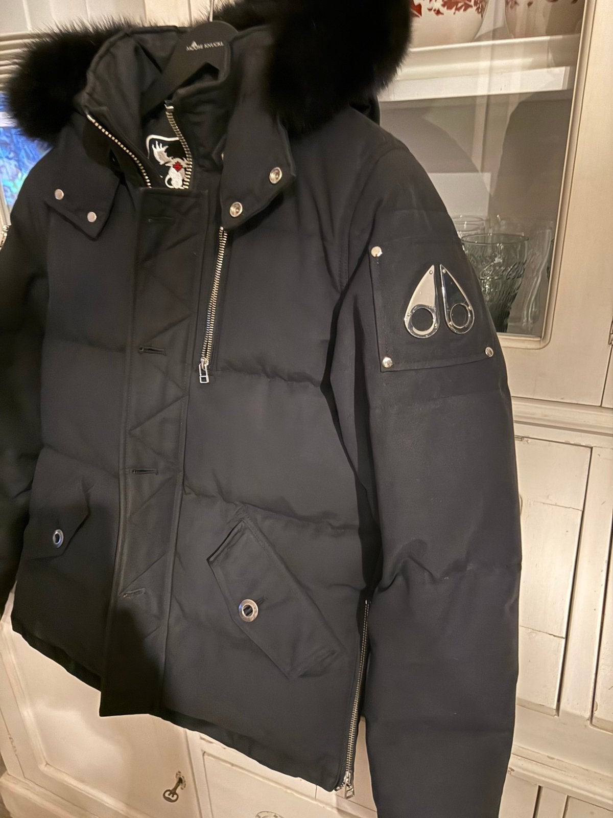 moose knuckles winterjas maat s, Ophalen of Verzenden, Zo goed als nieuw, Zwart