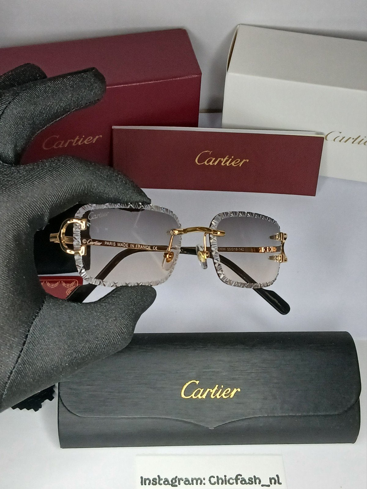 Cartier Diamond Cut Zonnebril  op=op, Ophalen of Verzenden, Nieuw, Overige kleuren, Overige merken